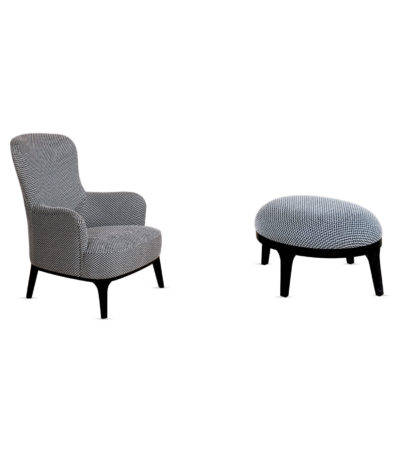 Fauteuil et Pouf Estelle